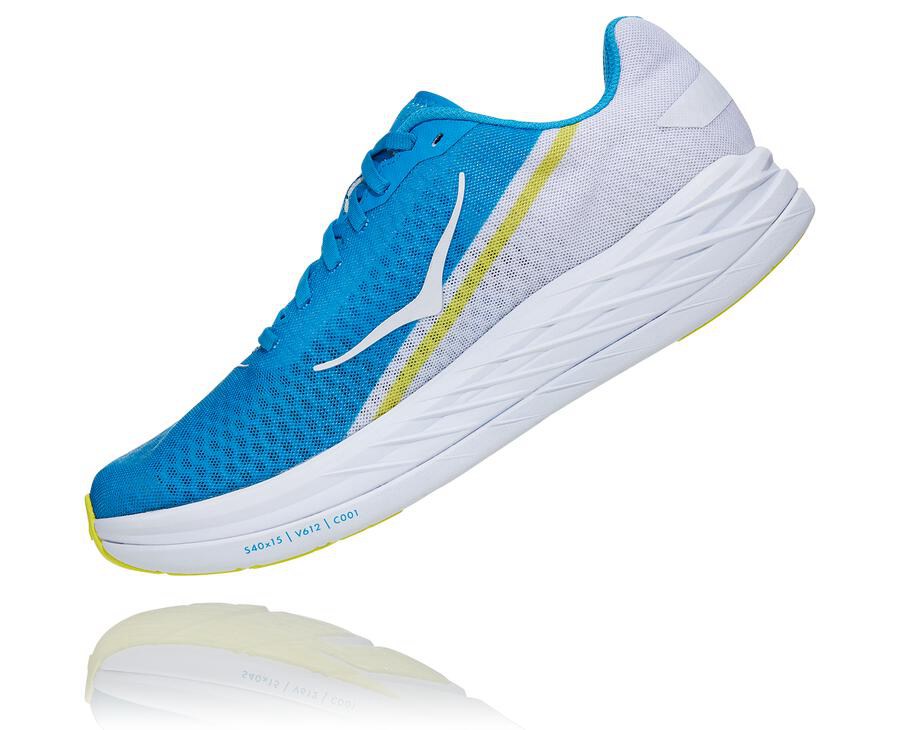 Hoka One One Koşu Ayakkabısı Erkek Beyaz/Mavi - Rocket X - EB0238679